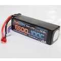 Power Hobby Power Hobby PHB4S6500100CDNS 6500mAh 14.8V 4S 100C LiPo Battery with Hardwired T-Plug PHB4S6500100CDNS